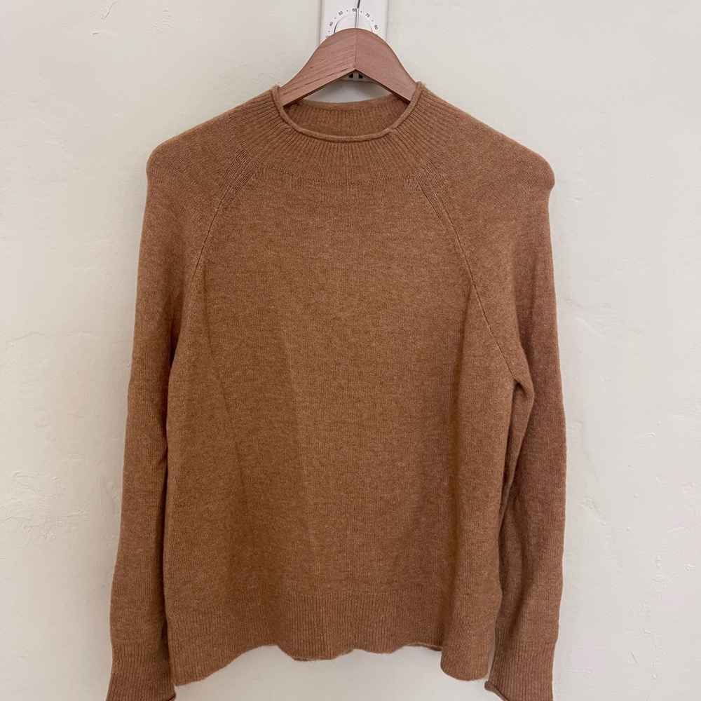 J Crew Women’s Camel Rollneck sweater, size small NWT